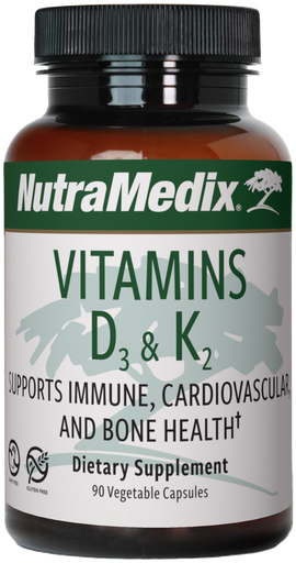 Vitamins D3 & K2 - 90 Veg. Caps.